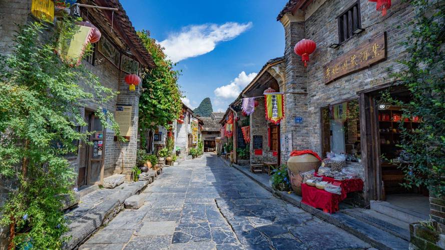 黄姚古镇青石板路